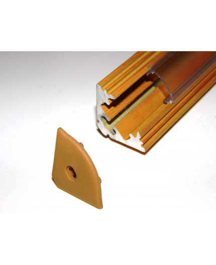 P3 LED profile 1m / 1000mm corner 45 aluminium extrusion, wood pine effect, plus diffuser P3 LED profile 1m / 1000mm corner 45 aluminium extrusion, wood pine effect, plus diffuser