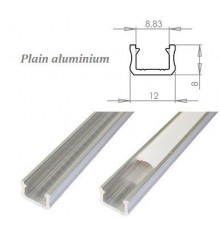 MINI aluminium extrusions for LED lighting - raw MINI aluminium extrusions for LED lighting - raw