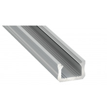 Sample of K0, mini LED aluminium extrusion (anodized, silver) diffuser