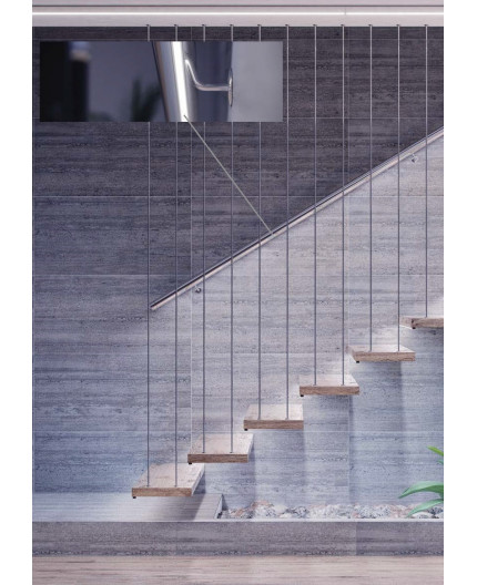 Sample of K0, mini LED aluminium extrusion (anodized, silver) diffuser Sample of K0, mini LED aluminium extrusion (anodized, silver) diffuser