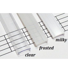 Sample of LED aluminium profile K1, painted, white, set with diffuser Sample of LED aluminium profile K1, painted, white, set with diffuser