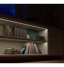 Sample of EH2 silver anodized LED Aluminium high U-profile with diffuser Sample of EH2 silver anodized LED Aluminium high U-profile with diffuser