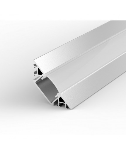 EH3 1m / 1000mm corner LED aluminium extrusion with high quality diffuser and end caps (option) EH3 1m / 1000mm corner LED aluminium extrusion with high quality diffuser and end caps (option)