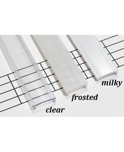 LED aluminium profile KH1, set with diffuser and end caps, 1m LED aluminium profile KH1, set with diffuser and end caps, 1m