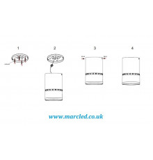 20W Surface Mounted LED lamp for commercial lighting 20W Surface Mounted LED lamp for commercial lighting