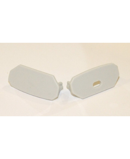 Sample of P6 LED profile, wide surface/corner 45 extrusion, raw aluminium, with diffuser Sample of P6 LED profile, wide surface/corner 45 extrusion, raw aluminium, with diffuser