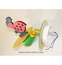 Hand-made Wall Spot Light / Lamp, Colourful, Ladybug, Children Light Hand-made Wall Spot Light / Lamp, Colourful, Ladybug, Children Light