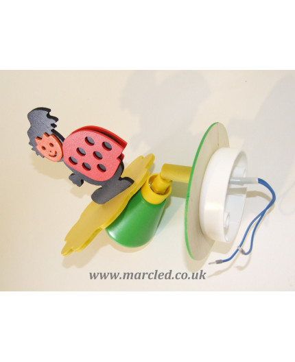 Hand-made Wall Spot Light / Lamp, Colourful, Ladybug, Children Light Hand-made Wall Spot Light / Lamp, Colourful, Ladybug, Children Light