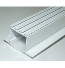 1m / 1000mm C2 ceiling LED aluminium extrusion (painted / white), set with diffuser