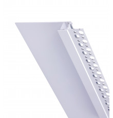 Sample of Plaster-in LED profile DW1 for ceiling and drywall, set with opal cover Sample of Plaster-in LED profile DW1 for ceiling and drywall, set with opal cover