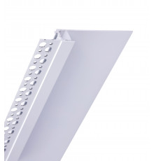Sample of Plaster-in LED profile DW1 for ceiling and drywall, set with opal cover Sample of Plaster-in LED profile DW1 for ceiling and drywall, set with opal cover