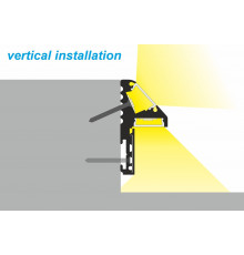 Aluminium LED profile S1 STEP, silver anodized, 1000mm/1m Aluminium LED profile S1 STEP, silver anodized, 1000mm/1m