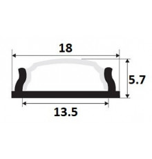 Sample of O2 bendable / flexible aluminium LED profile, easy to bend (no tooling required) Sample of O2 bendable / flexible aluminium LED profile, easy to bend (no tooling required)
