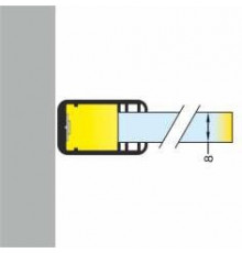 Sample of G2 8mm glass LED profile, anodized Sample of G2 8mm glass LED profile, anodized