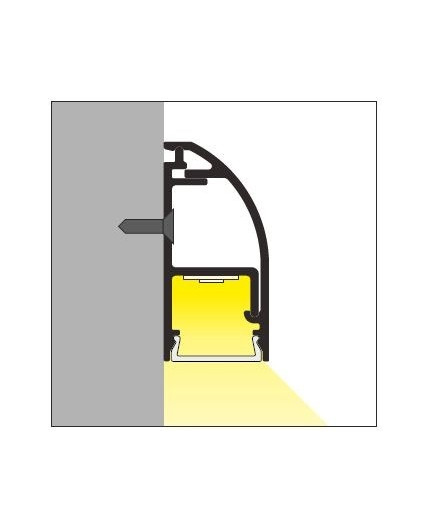 LED profile WAY10 C anod. LED profile WAY10 C anod.