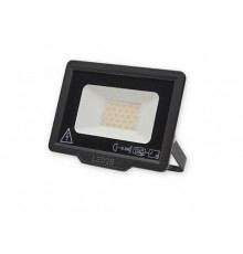 LED floodlight MH 20W IP65, black, warm white 3000K