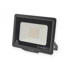LED floodlight MH 30W IP65, black, warm white 3000K