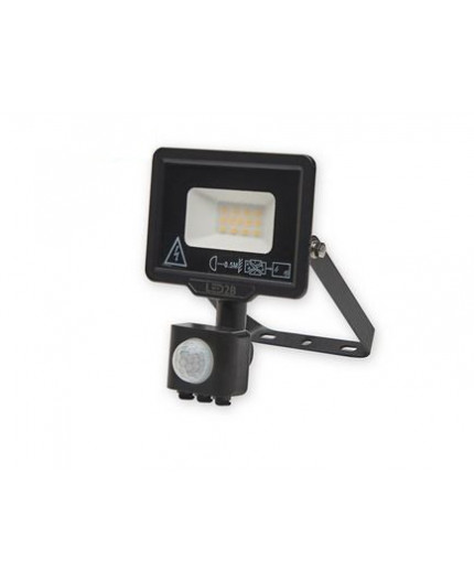 LED floodlight MHC with motion sensor 10W black, warm white 3000K LED floodlight MHC with motion sensor 10W black, warm white 3000K