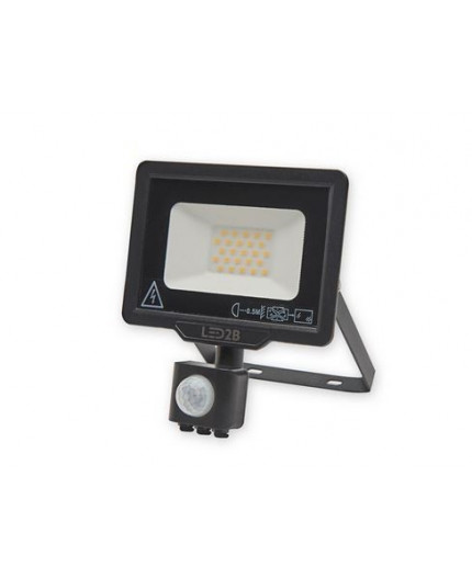 LED floodlight MHC with motion sensor 20W, black, warm white 3000K LED floodlight MHC with motion sensor 20W, black, warm white 3000K