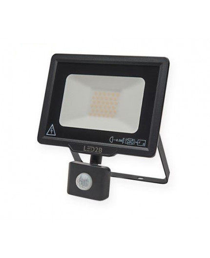 LED floodlight MHC with motion sensor 30W, black, warm white 3000K LED floodlight MHC with motion sensor 30W, black, warm white 3000K