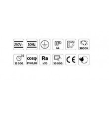 LED floodlight MHC with motion sensor 10W black, warm white 3000K LED floodlight MHC with motion sensor 10W black, warm white 3000K