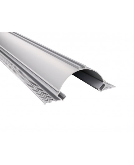 1m Plater-in LED profile APA2 for ceiling and drywall, set with opal cover 1m Plater-in LED profile APA2 for ceiling and drywall, set with opal cover