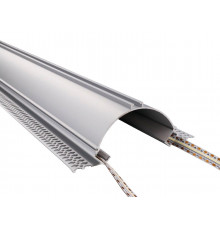 1m Plaster-in LED profile APA2 for ceiling and drywall, with opal cover 1m Plaster-in LED profile APA2 for ceiling and drywall, with opal cover