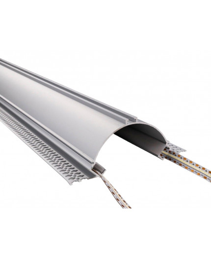 1m Plaster-in LED profile APA2 for ceiling and drywall, with opal cover 1m Plaster-in LED profile APA2 for ceiling and drywall, with opal cover