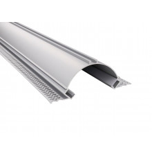 2m Plaster-in LED profile APA2 for ceiling and drywall, set with opal cover 2m Plaster-in LED profile APA2 for ceiling and drywall, set with opal cover