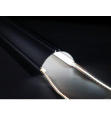 Sample of Plaster-in LED profile APA2 for ceiling and drywall, set with opal cover Sample of Plaster-in LED profile APA2 for ceiling and drywall, set with opal cover