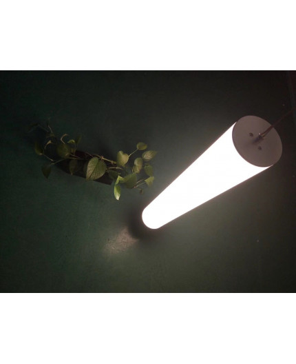 R1 LED profile, 360 degree Beam Angle Tube 76mm, 1m / 1000mm, vertical suspended R1 LED profile, 360 degree Beam Angle Tube 76mm, 1m / 1000mm, vertical suspended