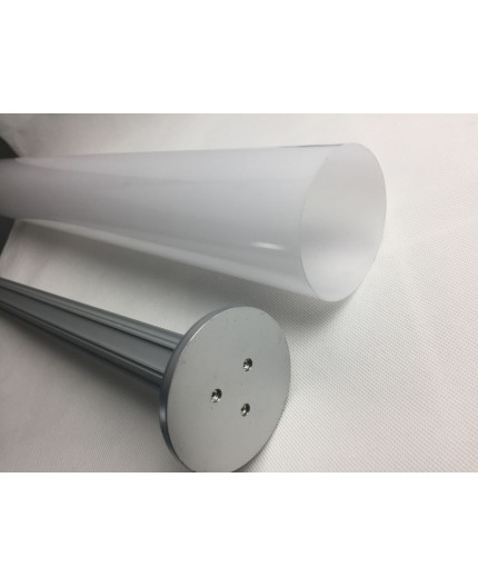 R1 LED profile, 2m, 360 degree Beam Angle Tube 76mm, veritcal suspened R1 LED profile, 2m, 360 degree Beam Angle Tube 76mm, veritcal suspened