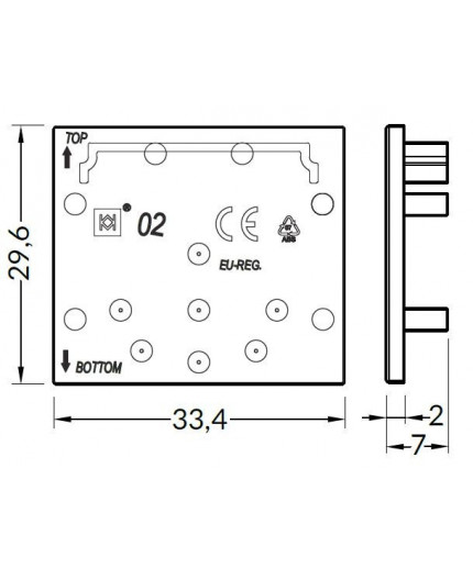 TXL2 extra end cap for LED profile TXL2 extra end cap for LED profile