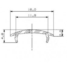 0.5m extra diffuser / cover for LED profiles P1, P2, PH2, P3, P4 0.5m extra diffuser / cover for LED profiles P1, P2, PH2, P3, P4