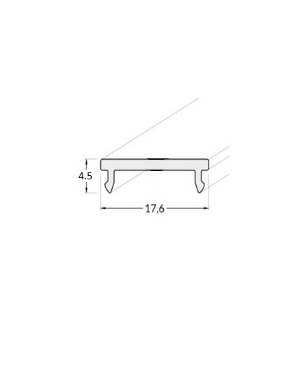 C3M, T1D, TL2, T3, TL2F, T22L, T22H 3m extra diffuser / cover for LED profile C3M, T1D, TL2, T3, TL2F, T22L, T22H 3m extra diffuser / cover for LED profile