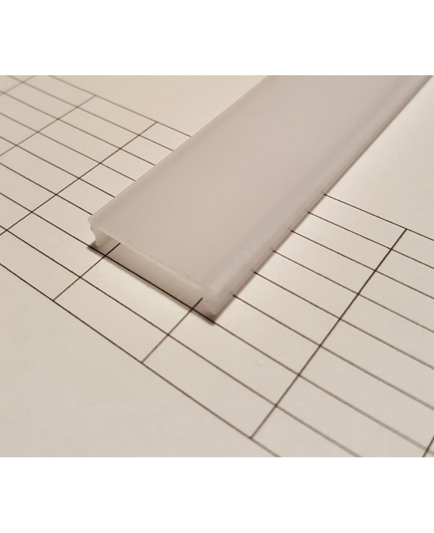 C2 1m / 1000mm extra diffuser / cover for LED profile - C2 Ceiling LED ...
