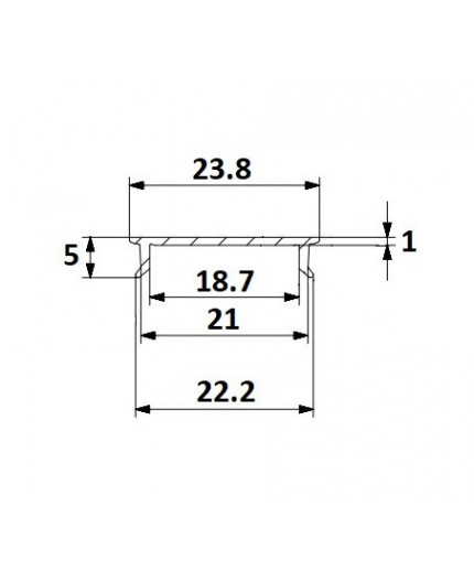 C2 2.5m / 2500mm extra diffuser / cover for LED profile C2 2.5m / 2500mm extra diffuser / cover for LED profile
