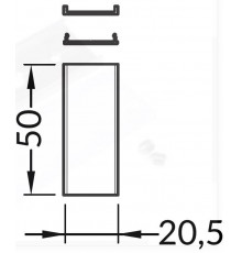 T3, TL2, TL2F, TXL2, TCW2 connector, straight / 180 degree for LED profile T3, TL2, TL2F, TXL2, TCW2 connector, straight / 180 degree for LED profile