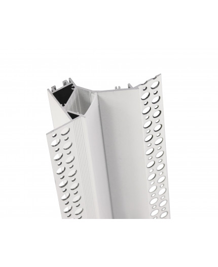 Sample of Plaster-in LED profile DC1 for ceiling and drywall, set with opal cover Sample of Plaster-in LED profile DC1 for ceiling and drywall, set with opal cover