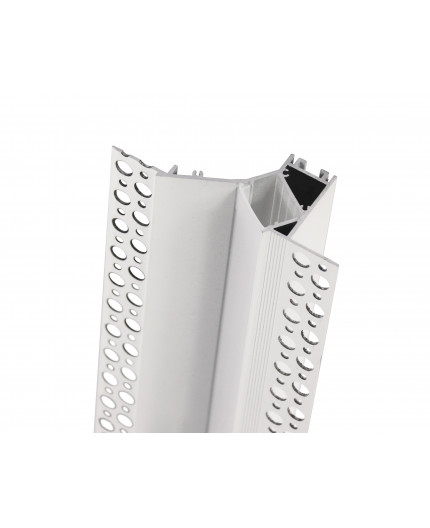 Sample of Plaster-in LED profile DC1 for ceiling and drywall, set with opal cover Sample of Plaster-in LED profile DC1 for ceiling and drywall, set with opal cover