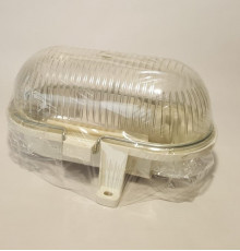 OVAL 100, ES / E27, Bulkhead Light Lamp, IP44, IK10, polycarbonate cover OVAL 100, ES / E27, Bulkhead Light Lamp, IP44, IK10, polycarbonate cover