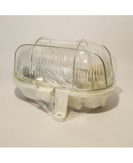 OVAL 100, ES / E27, Bulkhead Light Lamp, IP44, steel cage, glass cover OVAL 100, ES / E27, Bulkhead Light Lamp, IP44, steel cage, glass cover