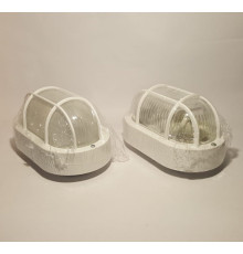 OVAL 60 STYLE, ES / E27, Bulkhead Light Lamp, IP54, plastic cage, glass cover OVAL 60 STYLE, ES / E27, Bulkhead Light Lamp, IP54, plastic cage, glass cover