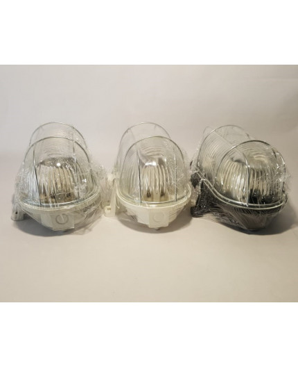 OVAL 100, ES / E27, Bulkhead Light Lamp, IP44, steel cage, glass cover OVAL 100, ES / E27, Bulkhead Light Lamp, IP44, steel cage, glass cover