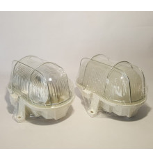 OVAL 100, ES / E27, Bulkhead Light Lamp, IP44, steel cage, glass cover OVAL 100, ES / E27, Bulkhead Light Lamp, IP44, steel cage, glass cover