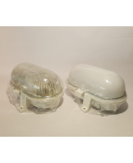 OVAL 100, ES / E27, Bulkhead Light Lamp, IP44, IK10, polycarbonate cover OVAL 100, ES / E27, Bulkhead Light Lamp, IP44, IK10, polycarbonate cover