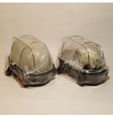 OVAL 60, ES / E27, Bulkhead Light Lamp, IP54, black Bakelite, steel cage, glass cover OVAL 60, ES / E27, Bulkhead Light Lamp, IP54, black Bakelite, steel cage, glass cover