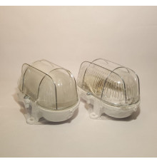 OVAL 60, ES / E27, Bulkhead Light Lamp, IP54, steel cage, glass cover OVAL 60, ES / E27, Bulkhead Light Lamp, IP54, steel cage, glass cover