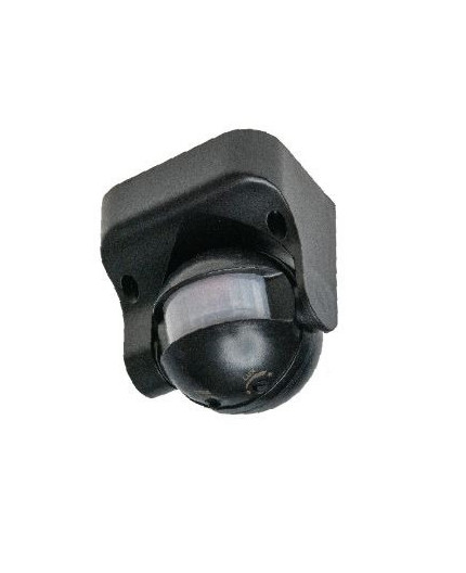 Two range adjustable, PIR motion sensor, black, 180degree, IP44 Two range adjustable, PIR motion sensor, black, 180degree, IP44