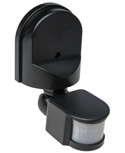 Three range adjustable, PIR motion sensor, black, 180degree, IP44 - LED ...